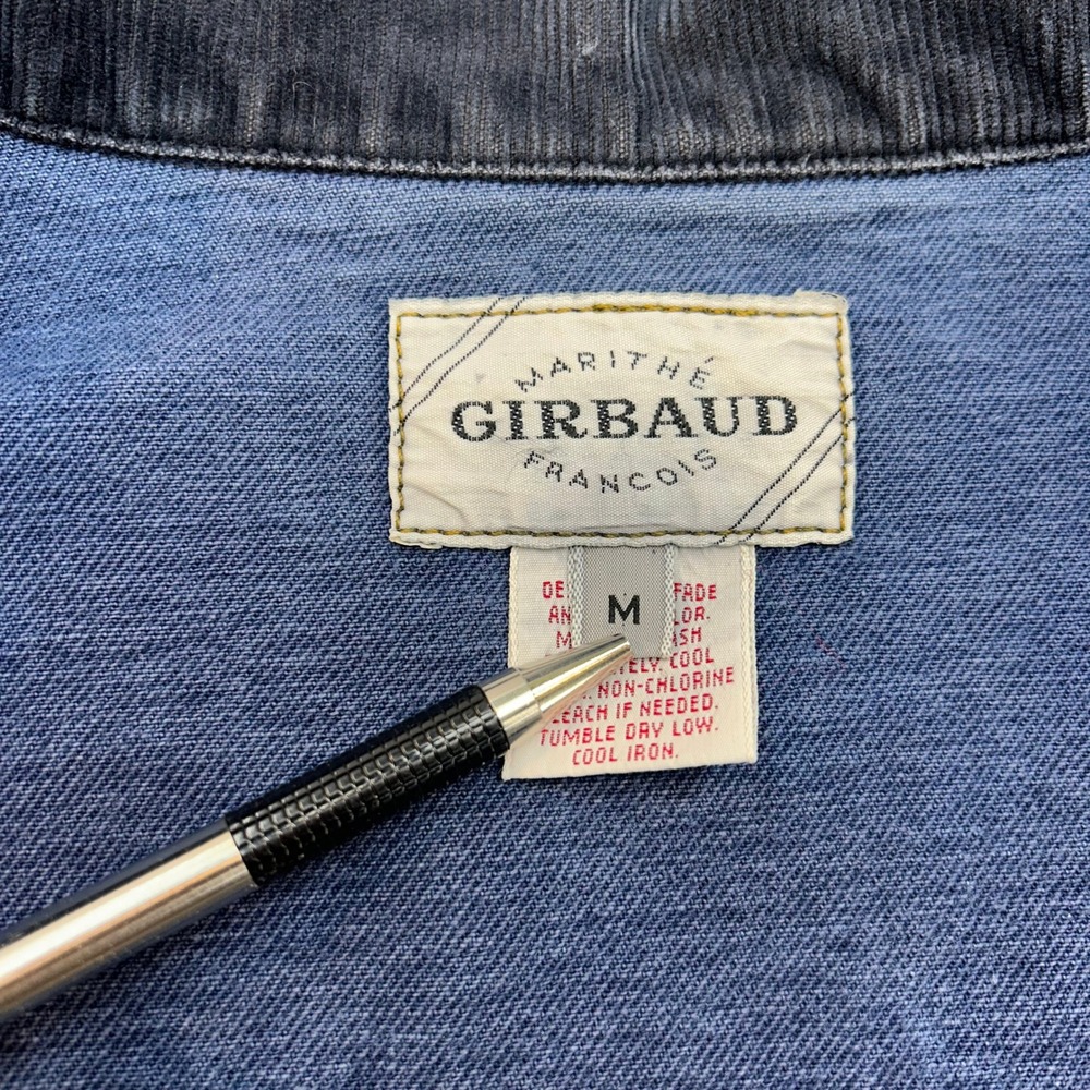 90s Vintage Marithe Francois Girbaud Denim Trucker Jacket Mens Medium Corduroy - Picture 6 of 12
